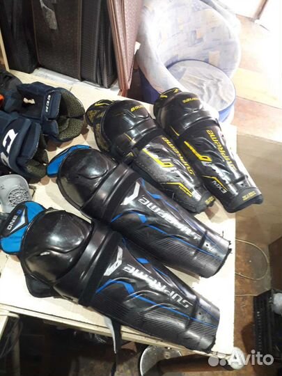 Хоккейная форма щитки трусы локти баул краги