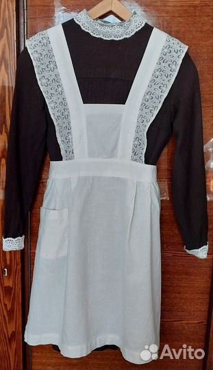 Школьная форма и белый фартук винтаж СССР