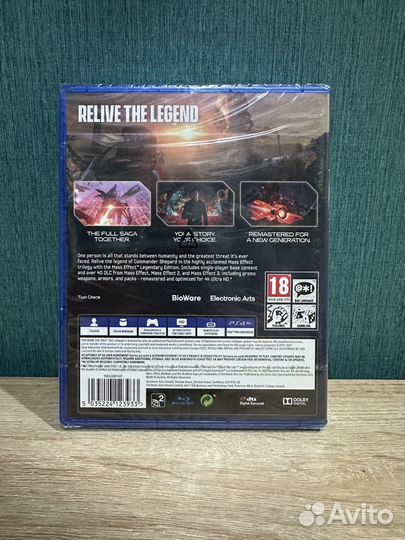 Игра PS4 Mass Effect: Legendary Edition. Диск