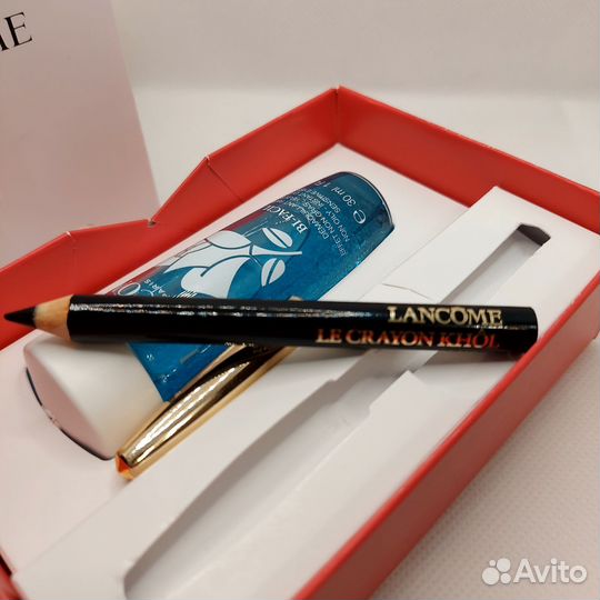 Lancome набор миниатюр карандаш для глаз + лосьон