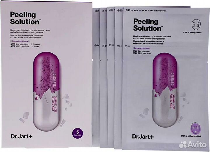 Jart+ Peeling Solution Тканевая маска для лица