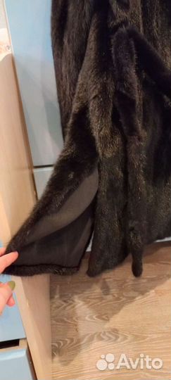 Шуба норковая с капюшоном размер 42 44