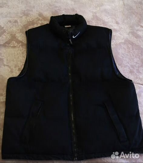 Джинсовая жилетка N1ke x Supreme Черная