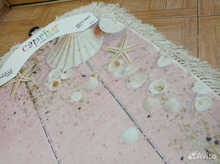 Коврики в ванную комнату,комплект двойка,шелк