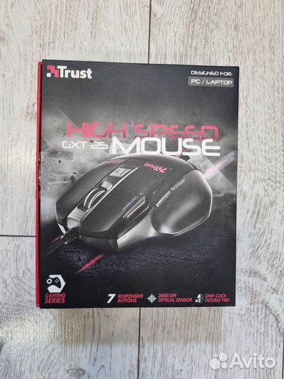 Мышь trust GXT 33 игровая новая