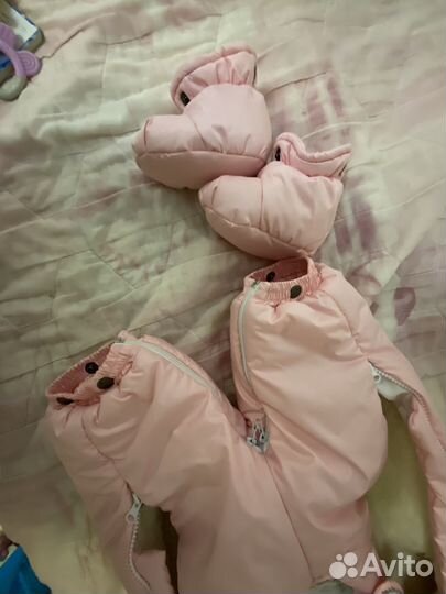 Зимний комбинезон для девочки 68 р