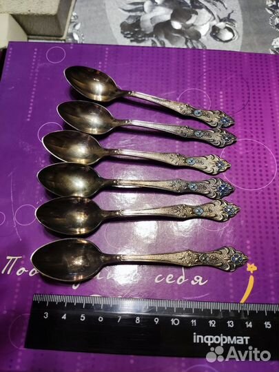 Мельхиоровые ложки кофейные СССР