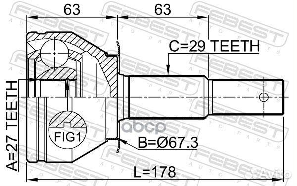 Шрус 0210-R51MT 0210-R51MT Febest