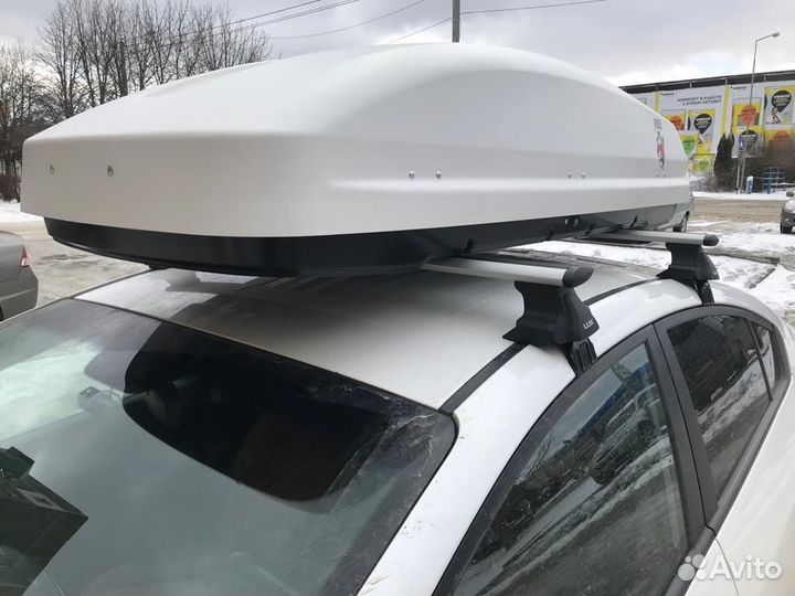 Автобокс на крышу Joker, 530 литров белый