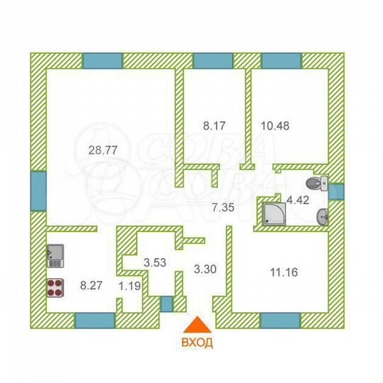 Дача 94 м² на участке 6 сот.