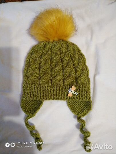 Детская вязанная шапочка