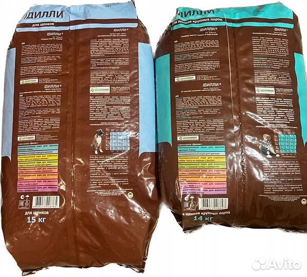 Cуxой корм для щенков и щенков крупных пород