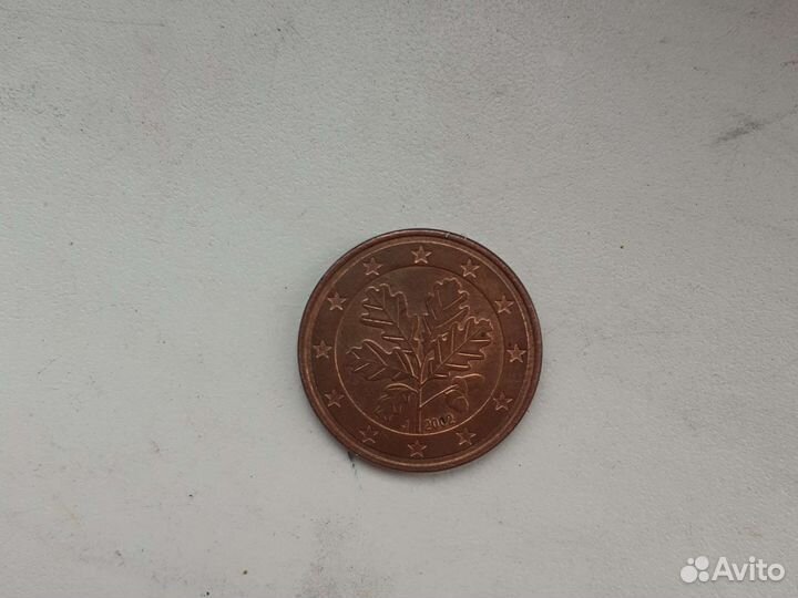 5 сентов евро 2001 года