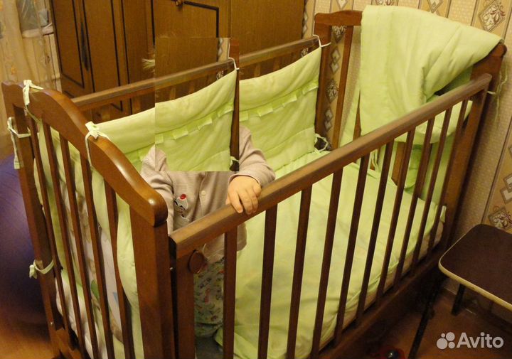 Кроватка детская двухуровневая