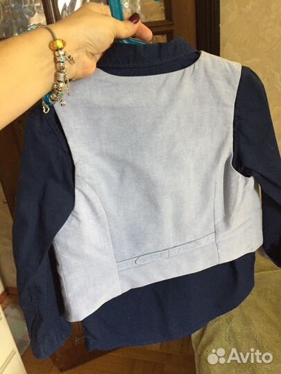 Рубашка и жилет нм, одевался один раз