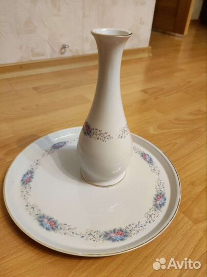 Блюдо и ваза Коростеньский фарфор