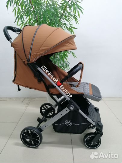 Новая коляска Luxmom T9 (амбровый)