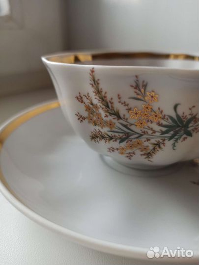 Чайная пара фарфор Дулево