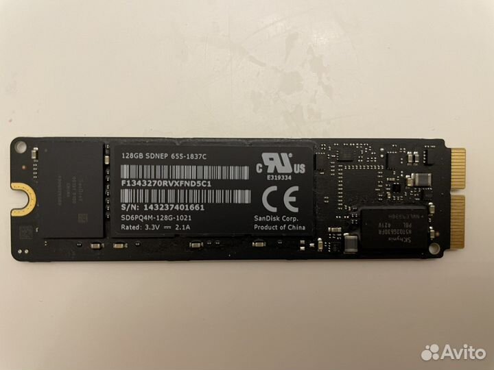 Оригинальный Ssd диск 128 GB Apple