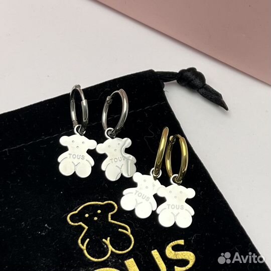 Серьги мишки