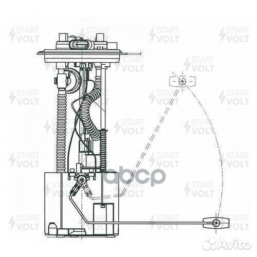 Насос топливный в сборе SFM 0308 startvolt