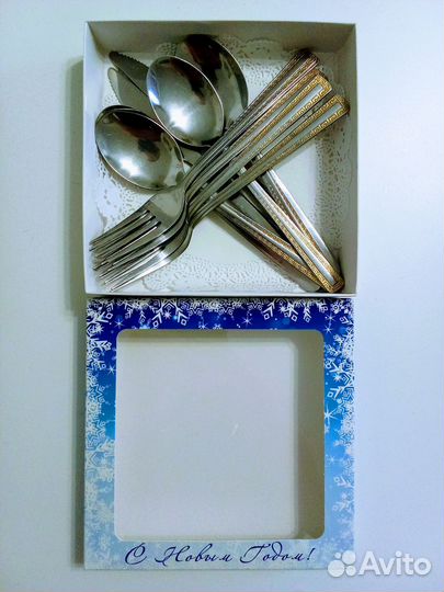 Кухонный набор ложки, вилки, ножи (12 предметов)