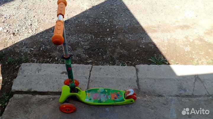 Самокат детский трехколесный бу