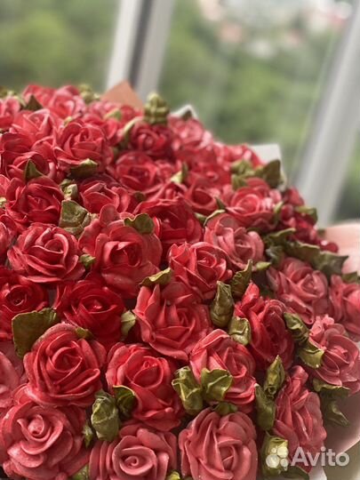 Съедобные букеты из зефира