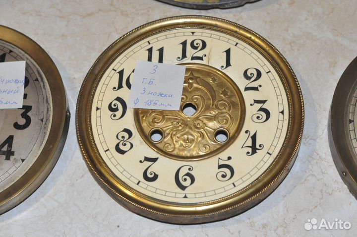 Старинные циферблаты для часов Gustav Becker разны