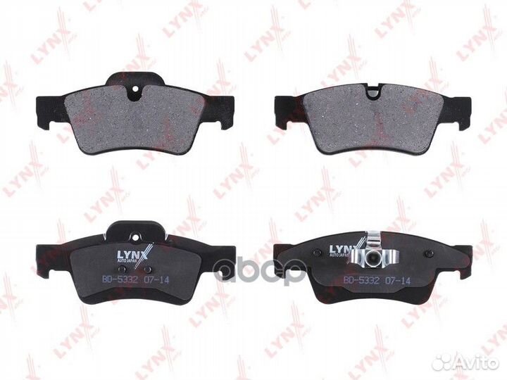 Колодки тормозные дисковые зад mercedes