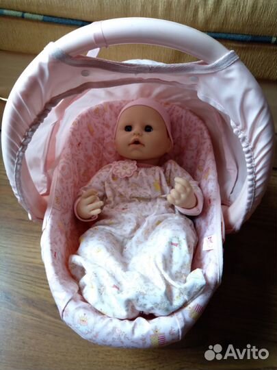 Коляска с переноской для куклы baby Anabelle