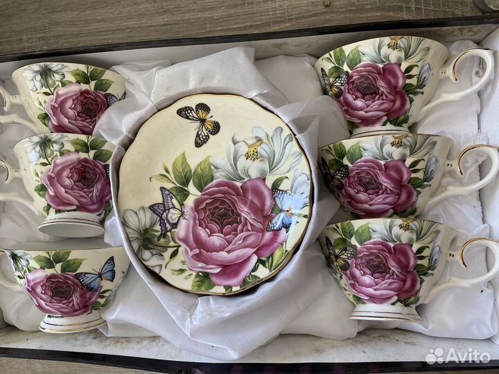 Сервиз чайный фарфор новый