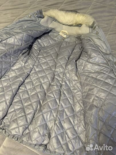 Пуховик для девочки размер 110