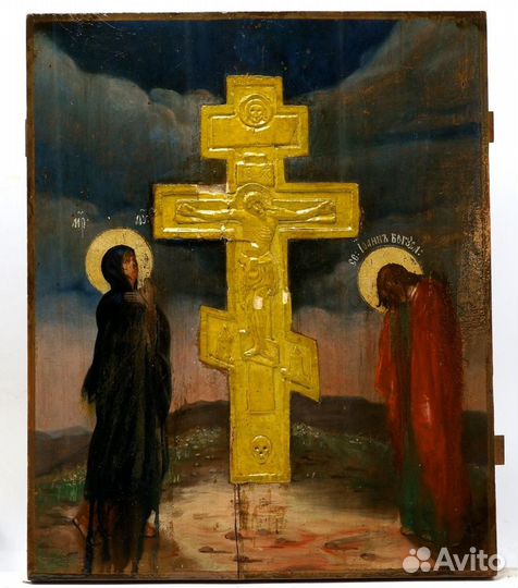 Икона Распятие Христово 19 век