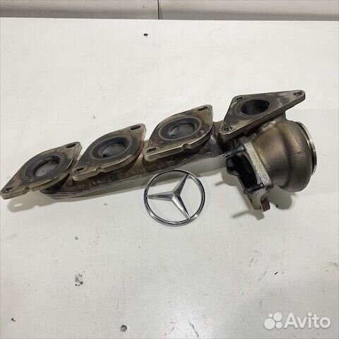Выпускной коллектор левый Мерседес М278