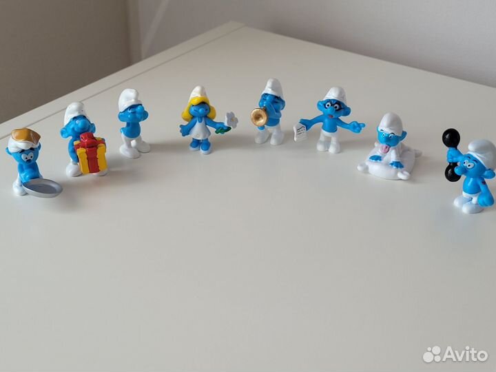 Игрушки из киндера смурфики пакетом