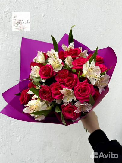 Букет эквадор розы гортензия