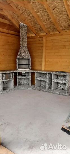 Печи барбекю, мангальные зоны