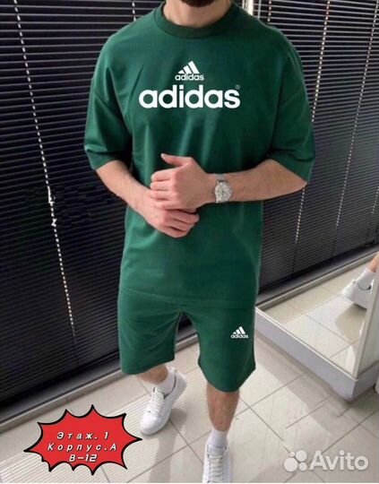 Летний костюм шорты и футболка adidas