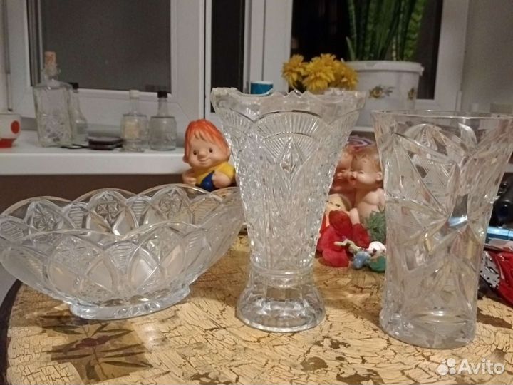 Ваза хрустальная большая СССР