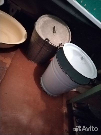 Ведро и тазы эмалированные СССР