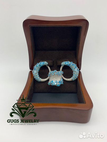 Серьги Кольцо из золота с бриллианта Stefan Hafner