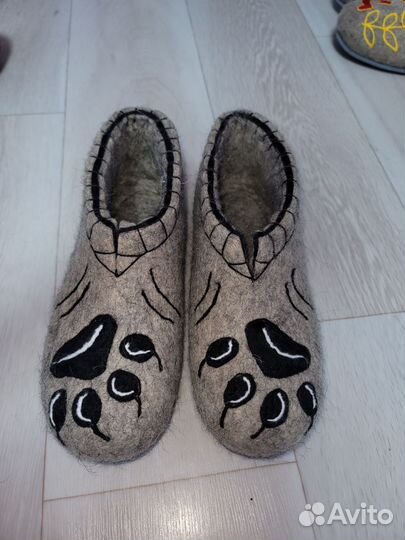 Тапочки мужские из натуральной шерсти