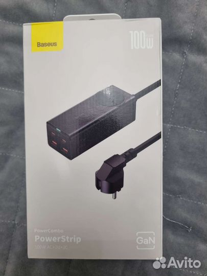 Зарядное 100w Baseus GaN3 Pro Desktop с розеткой