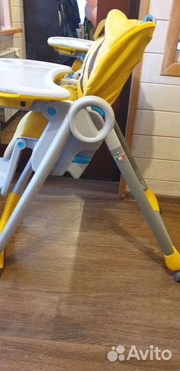 Стульчик для кормления chicco polly 2start jungl