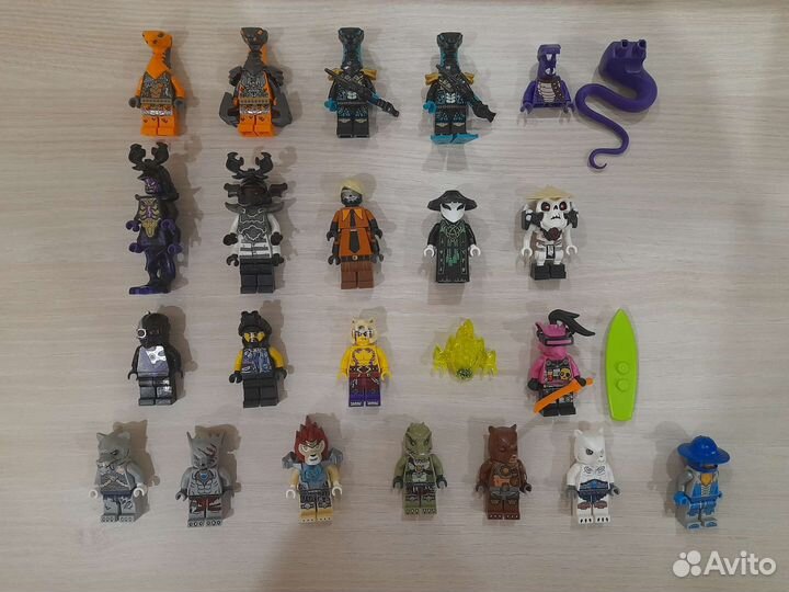 Lego минифигурки Ninjago, Chima, Nexo Knights