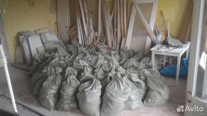 Вывоз строительного мусора газоном