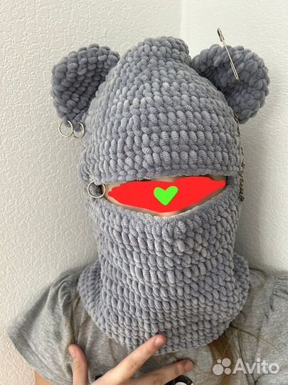 Балаклава вязаная ручная работа