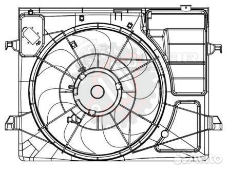 Электровентилятор охлаждения для автомобилей KIA C