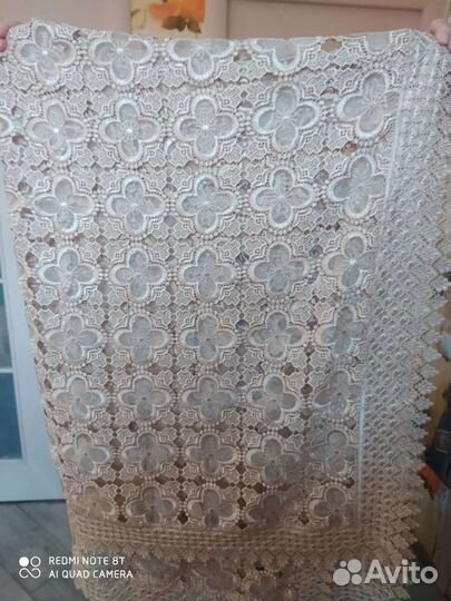 Шикарная ажурная скатерть